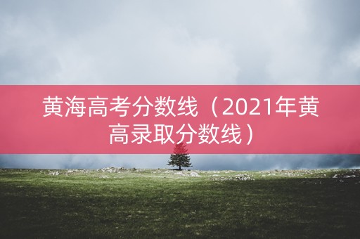 黄海高考分数线(2021年黄高录取分数线) 黄海高考分数线(2021年黄高录取分数线)