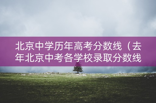 北京中学历年高考分数线(去年北京中考各学校录取分数线) 北京中学历年高考分数线(去年北京中考各学校录取分数线)