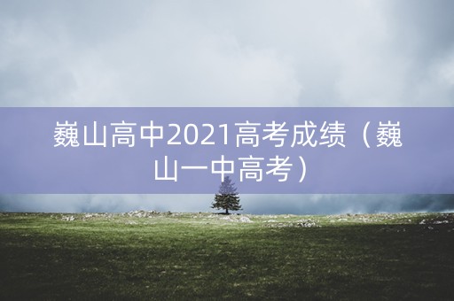 巍山高中2021高考成绩(巍山一中高考) 巍山高中2021高考成绩(巍山一中高考)