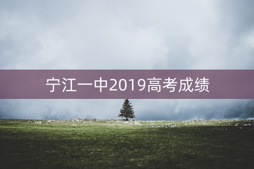 宁江一中2019高考成绩 宁江一中2019高考成绩