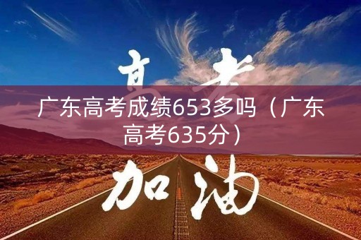 广东高考成绩653多吗（广东高考635分）