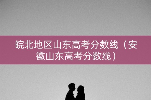 皖北地区山东高考分数线(安徽山东高考分数线) 皖北地区山东高考分数线(安徽山东高考分数线)