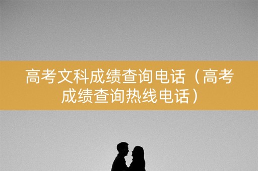 高考文科成绩查询电话（高考成绩查询热线电话）