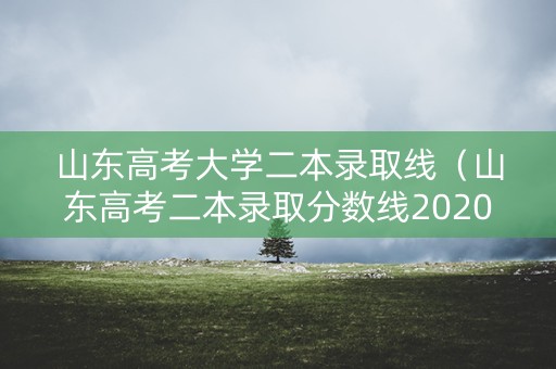 山东高考大学二本录取线（山东高考二本录取分数线2020）