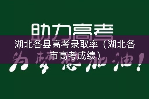 湖北各县高考录取率（湖北各市高考成绩）