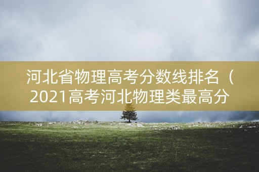 河北省物理高考分数线排名（2021高考河北物理类最高分）