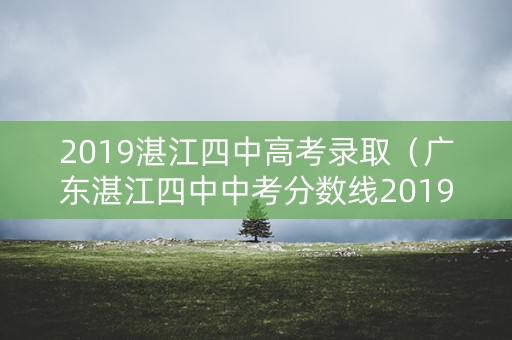 2019湛江四中高考录取（广东湛江四中中考分数线2019）