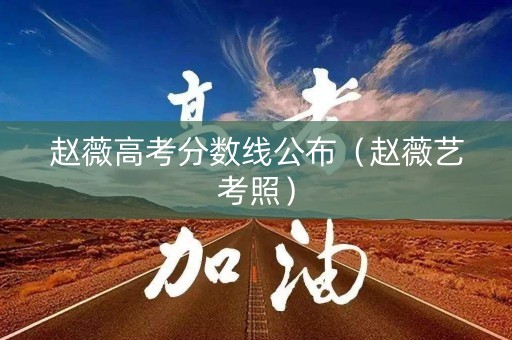 赵薇高考分数线公布（赵薇艺考照）