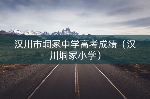 汉川市垌冢中学高考成绩（汉川垌冢小学）
