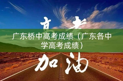 广东桥中高考成绩（广东各中学高考成绩）