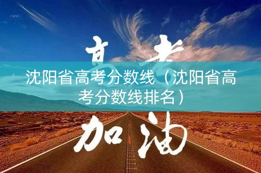 沈阳省高考分数线（沈阳省高考分数线排名）