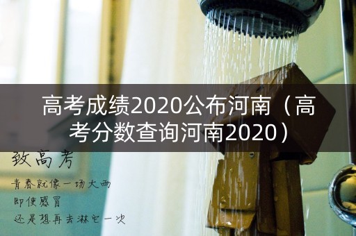 高考成绩2020公布河南（高考分数查询河南2020）