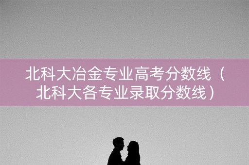 北科大冶金专业高考分数线(北科大各专业录取分数线) 北科大冶金专业高考分数线(北科大各专业录取分数线)
