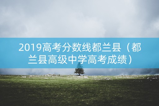 2019高考分数线都兰县(都兰县高级中学高考成绩) 2019高考分数线都兰县(都兰县高级中学高考成绩)