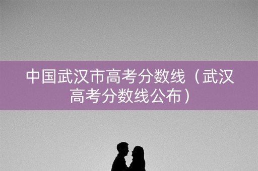 中国武汉市高考分数线（武汉高考分数线公布）