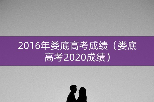 2016年娄底高考成绩（娄底高考2020成绩）