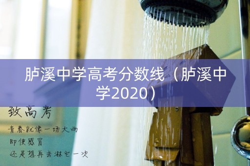 胪溪中学高考分数线(胪溪中学2020) 胪溪中学高考分数线(胪溪中学2020)