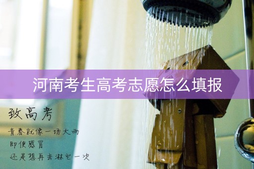 河南考生高考志愿怎么填报 河南考生高考志愿怎么填报