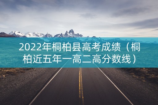 2022年桐柏县高考成绩（桐柏近五年一高二高分数线）