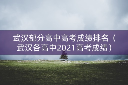 武汉部分高中高考成绩排名（武汉各高中2021高考成绩）