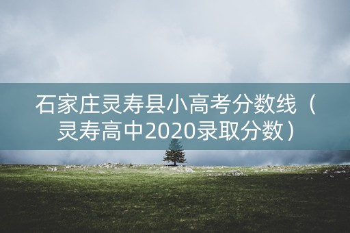 石家庄灵寿县小高考分数线(灵寿高中2020录取分数) 石家庄灵寿县小高考分数线(灵寿高中2020录取分数)