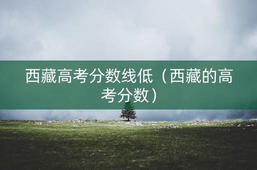 西藏高考分数线低（西藏的高考分数）