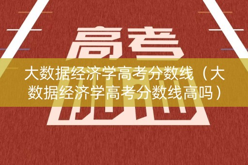 大数据经济学高考分数线（大数据经济学高考分数线高吗）