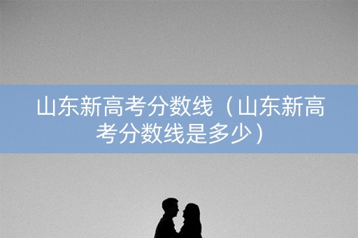 山东新高考分数线(山东新高考分数线是多少) 山东新高考分数线(山东新高考分数线是多少)