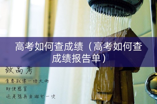 高考如何查成绩(高考如何查成绩报告单) 高考如何查成绩(高考如何查成绩报告单)