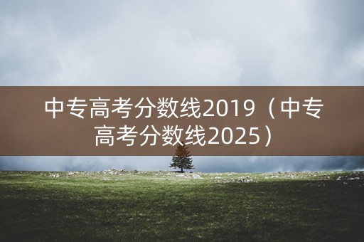 中专高考分数线2019(中专高考分数线2025) 中专高考分数线2019(中专高考分数线2025)