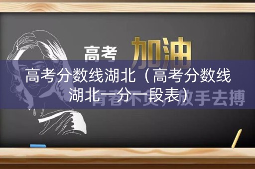 高考分数线湖北（高考分数线湖北一分一段表）