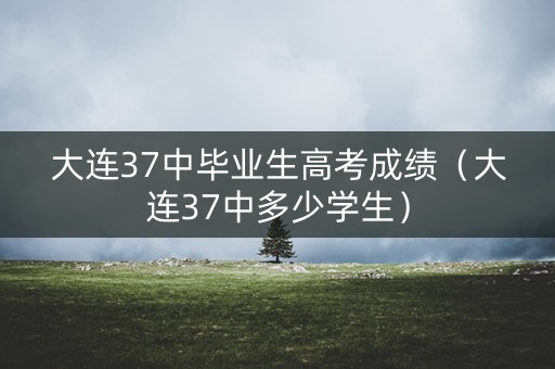 大连37中毕业生高考成绩（大连37中多少学生）