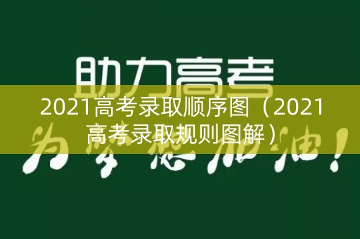 2021高考录取顺序图(2021高考录取规则图解) 2021高考录取顺序图(2021高考录取规则图解)
