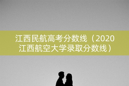 江西民航高考分数线（2020江西航空大学录取分数线）