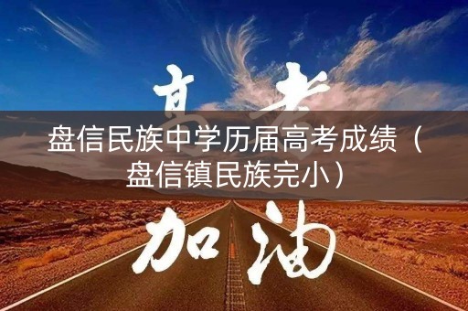 盘信民族中学历届高考成绩（盘信镇民族完小）