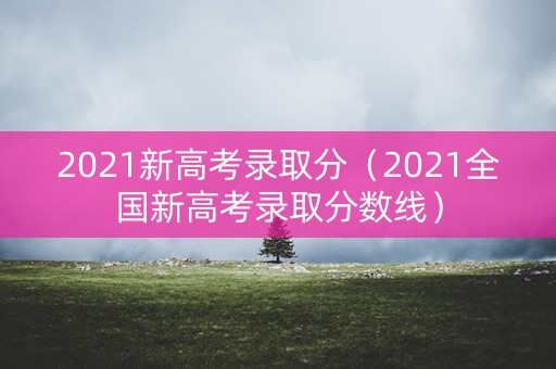 2021新高考录取分（2021全国新高考录取分数线）