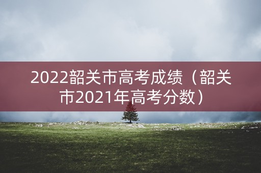 2022韶关市高考成绩（韶关市2021年高考分数）