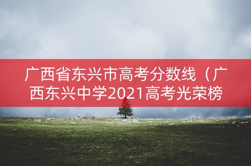 广西省东兴市高考分数线(广西东兴中学2021高考光荣榜) 广西省东兴市高考分数线(广西东兴中学2021高考光荣榜)