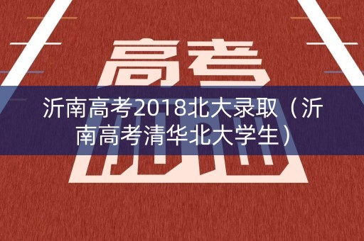 沂南高考2018北大录取(沂南高考清华北大学生) 沂南高考2018北大录取(沂南高考清华北大学生)