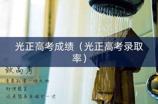 光正高考成绩（光正高考录取率）