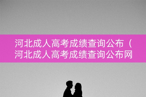 河北成人高考成绩查询公布（河北成人高考成绩查询公布网站）