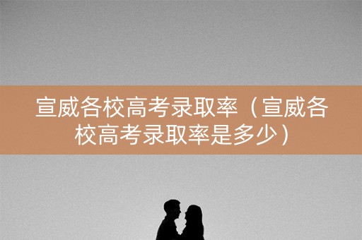 宣威各校高考录取率(宣威各校高考录取率是多少) 宣威各校高考录取率(宣威各校高考录取率是多少)