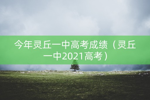 今年灵丘一中高考成绩（灵丘一中2021高考）