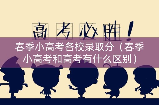春季小高考各校录取分（春季小高考和高考有什么区别）