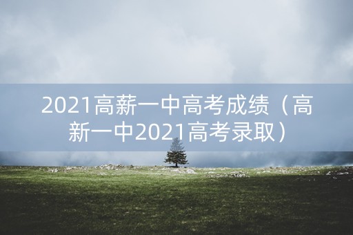 2021高薪一中高考成绩(高新一中2021高考录取) 2021高薪一中高考成绩(高新一中2021高考录取)