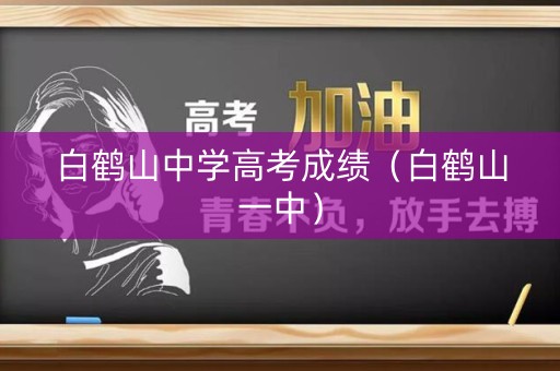 白鹤山中学高考成绩（白鹤山一中）