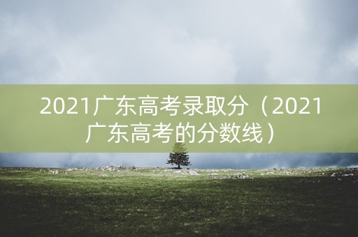 2021广东高考录取分（2021广东高考的分数线）