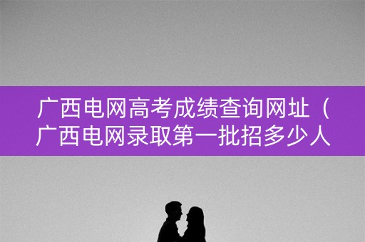 广西电网高考成绩查询网址（广西电网录取第一批招多少人）
