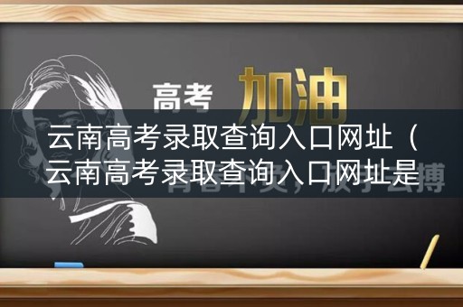 云南高考录取查询入口网址（云南高考录取查询入口网址是多少）