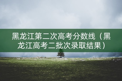 黑龙江第二次高考分数线(黑龙江高考二批次录取结果) 黑龙江第二次高考分数线(黑龙江高考二批次录取结果)